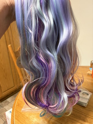 Parrucca cosplay multicolore