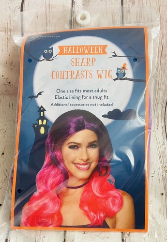 Parrucca halloween viola - parrucca,