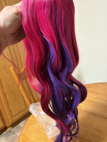 Parrucca cosplay multicolore