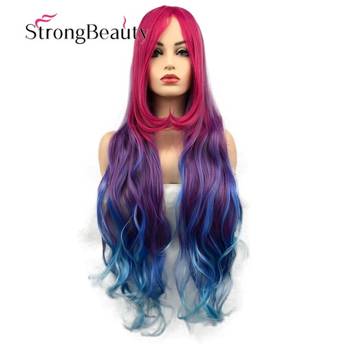 Parrucche lunghe blu - , viola