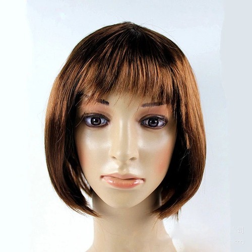 Parrucca bob corta con bangs - parrucca,