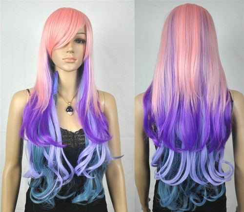 Parrucca capelli lunga - , rosa